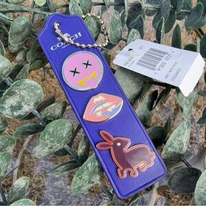 NWT Coach Enamel Pin Set – 3 Pieces (Smiley Face, Lips & Bunny) F21652